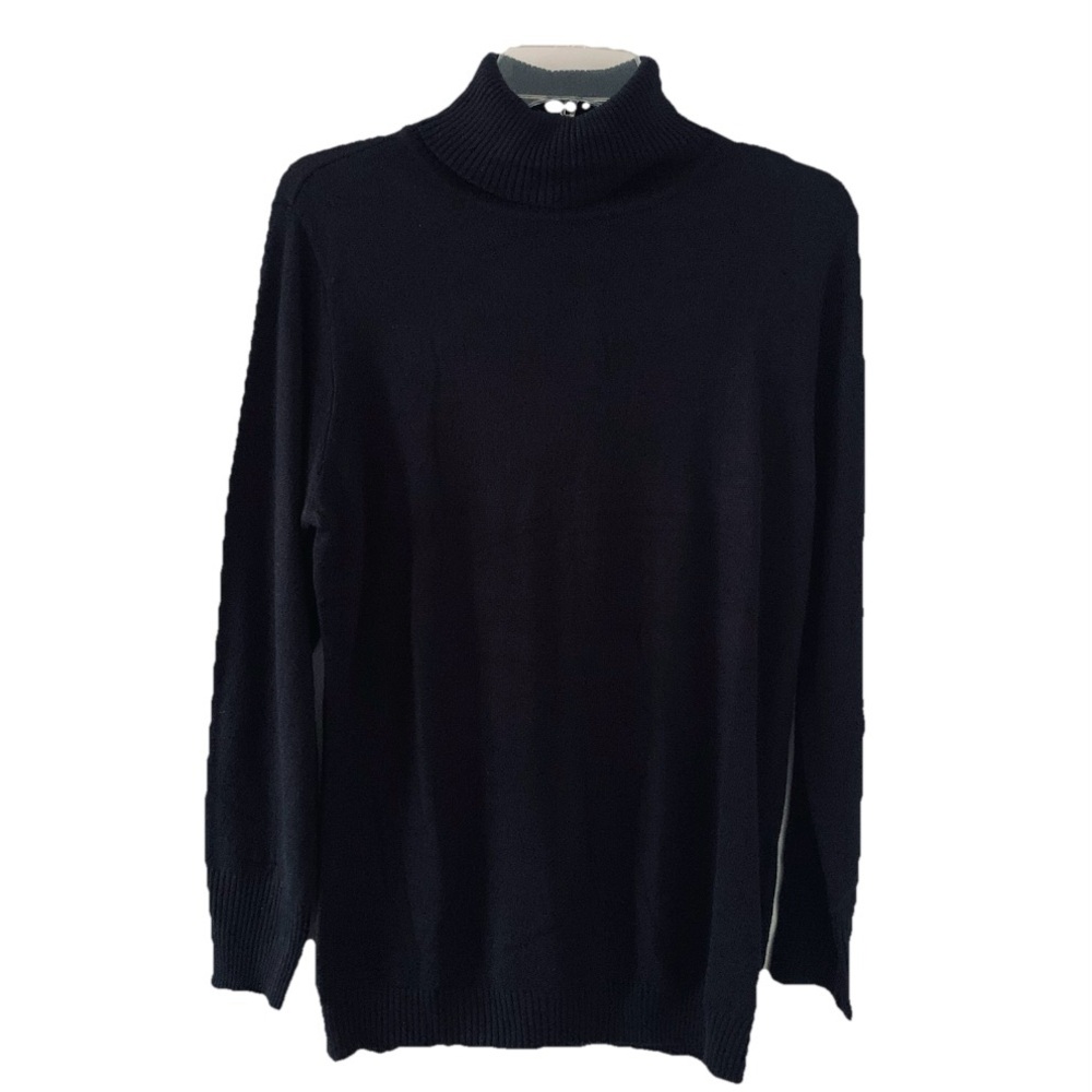 NWT New York & Company Women’s Black Turtleneck Sweater Sz L